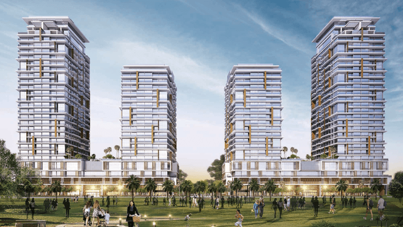 Impressie van Wasl Park Gate Residences, woningen van Wasl Properties in Zabeel Park, Dubai