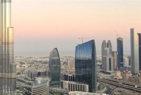 Impressie van Burj Sabah, woningen van RSG international in Jumeirah Village Circle, Dubai