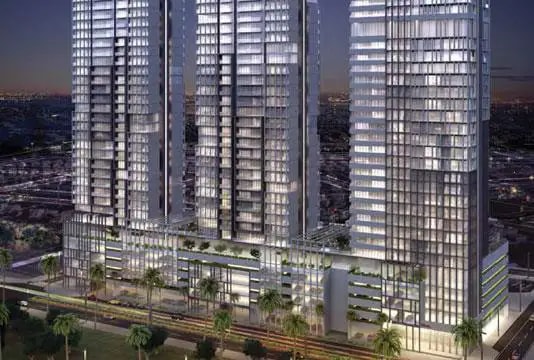 Impressie van Bloom Towers JVC, woningen van Bloom Properties in Jumeirah Village Circle, Dubai