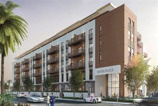 Impressie van Eaton Place, woningen van Ellington in Jumeirah Village Circle, Dubai