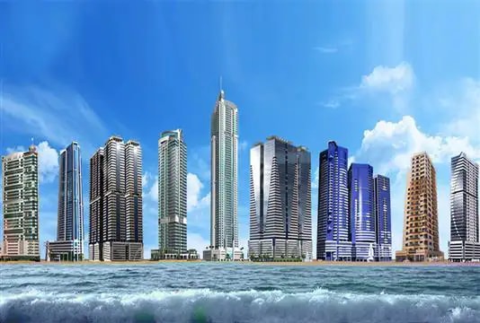 Impressie van Al Manara Tower, woningen van Tiger Group in Jumeirah Village Triangle, Dubai