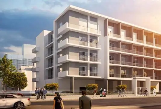 Impressie van Kappa Acca 3, woningen van Khamas Group Investment in Dubai South (Dubai World Central), Dubai
