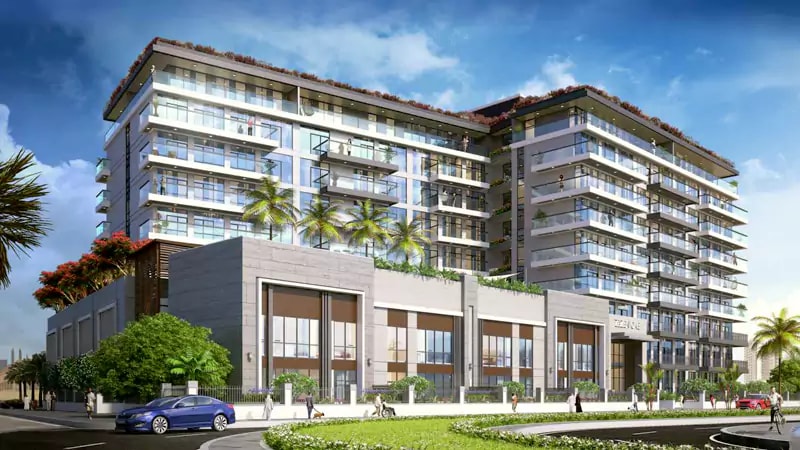 Impressie van ZaZEN One at JVT, appartementen van ZāZEN Property Development in Jumeirah Lake Towers, Dubai