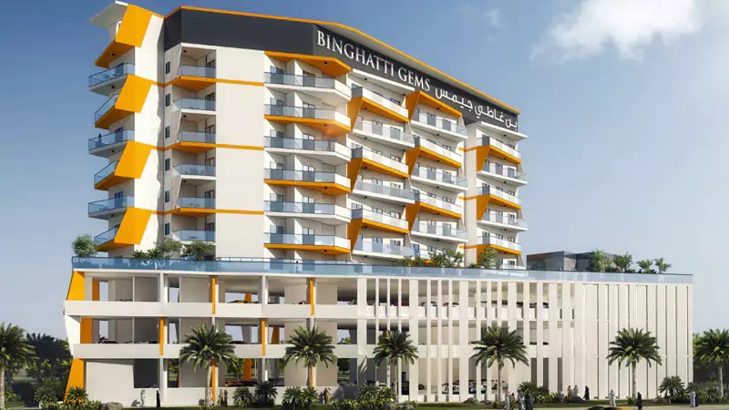 Impressie van Binghatti Gems, appartementen van Binghatti Developers in Jumeirah Village Circle, Dubai