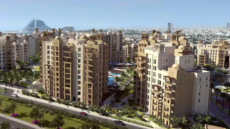 Impressie van MJL Al Jazi, appartementen van Meraas Holding in Jumeirah, Dubai