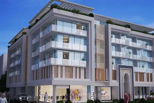 Impressie van Chaimaa Avenue, woningen van Chaimaa Holding in Jumeirah Village Circle, Dubai