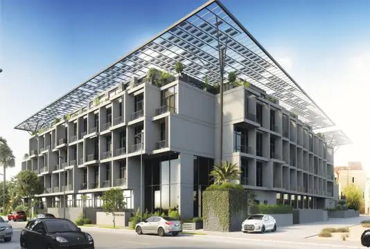 Impressie van Signature Livings, woningen van Green Group in Jumeirah Village Circle, Dubai