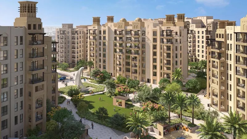Impressie van MJL Lamaa, appartementen van Meraas Holding in Jumeirah, Dubai