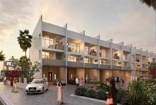 Impressie van Somerset Mews, woningen van Ellington in Jumeirah Village Circle, Dubai