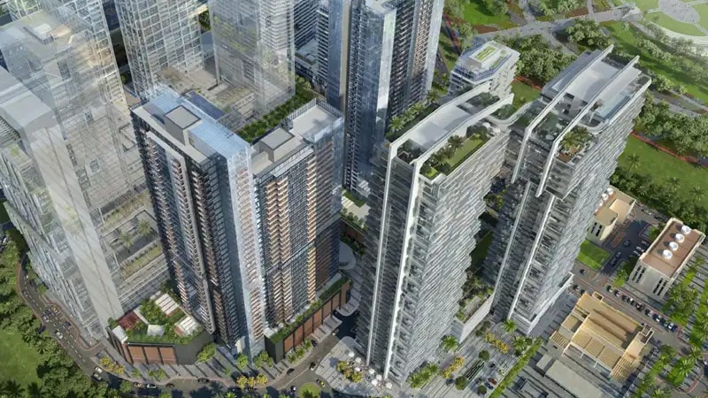 Impressie van Wasl Park Views Residences Tower B, woningen van Wasl Properties in Zabeel Park, Dubai