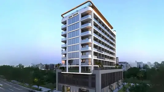 Impressie van DGM Vision, appartementen van Vision Development in Al Satwa, Dubai