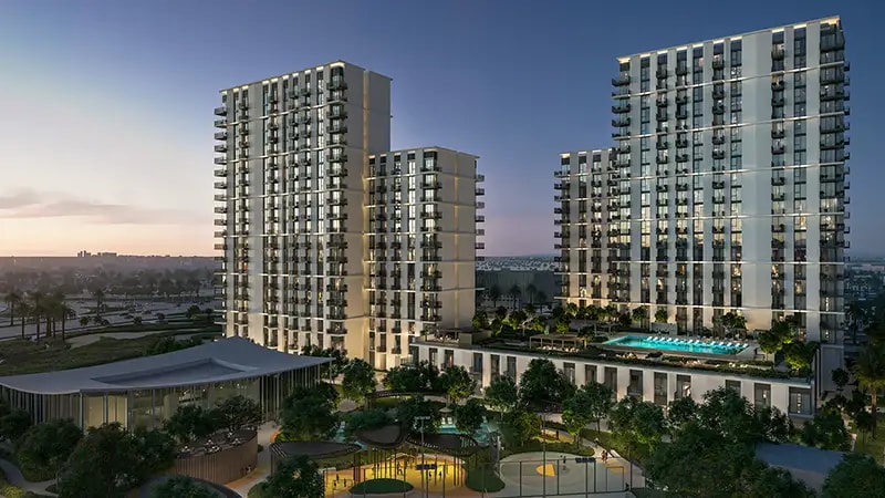 Impressie van Hillsedge 2 at Dubai Hills Estate, appartementen van Emaar Properties in Dubai Hills Estate, Dubai