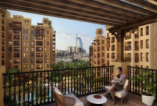 Impressie van MJL Asayel Building 3, woningen van Dubai Holding in Jumeirah, Dubai