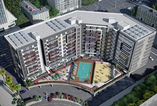 Impressie van Joya Blanca Residences, appartementen van Green Yard Properties Development in Arjan, Dubai