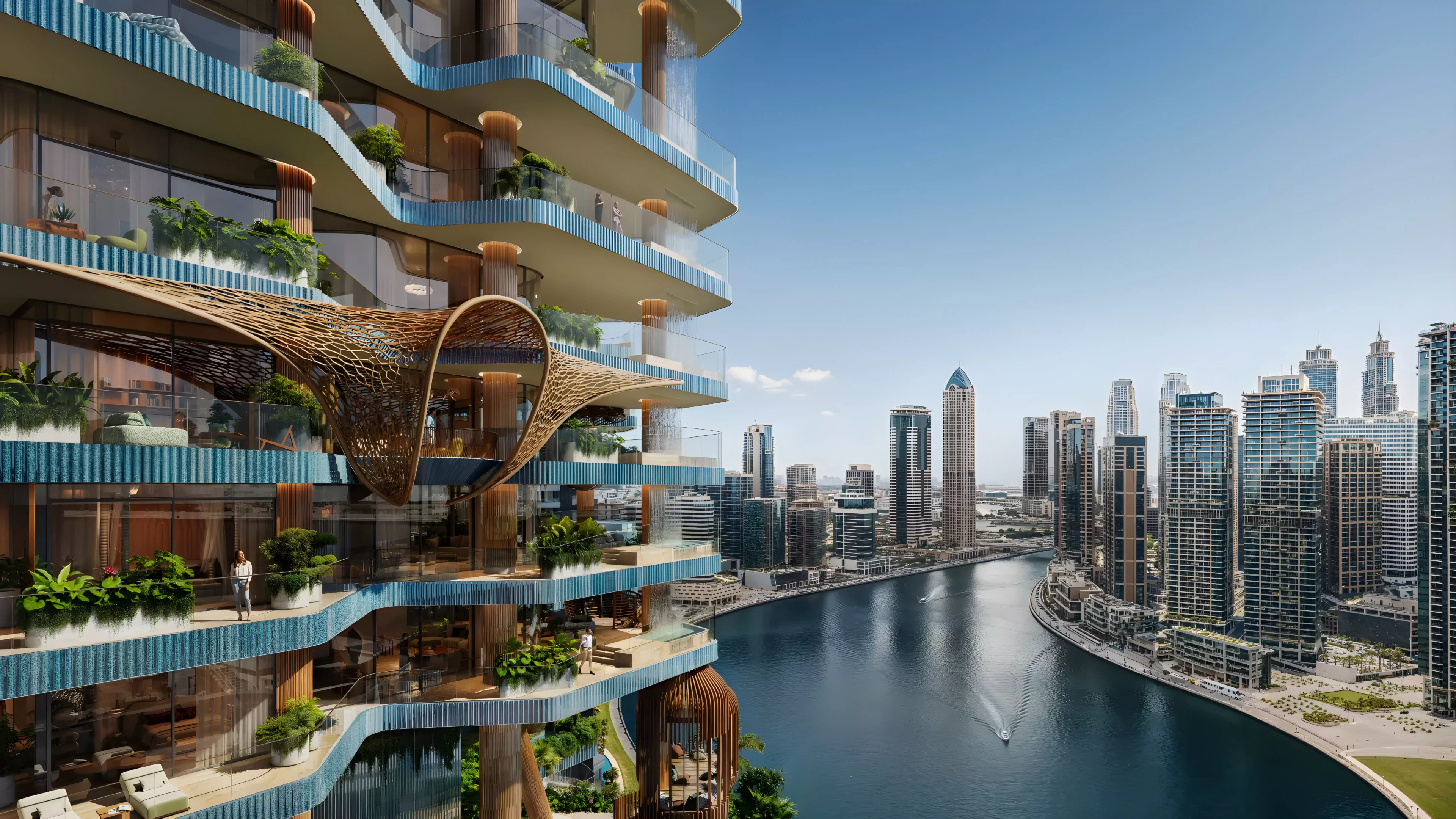Impressie van Eywa Way of Water, woningen van R. Evolution in Business Bay, Dubai