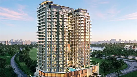 Impressie van Nirvana Residences 1, woningen van Meraki in Dubai Production City (IMPZ), Dubai