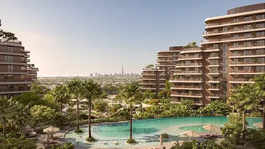 Impressie van The Wilds Residences, woningen van Aldar Properties in Dubai Land, Dubai