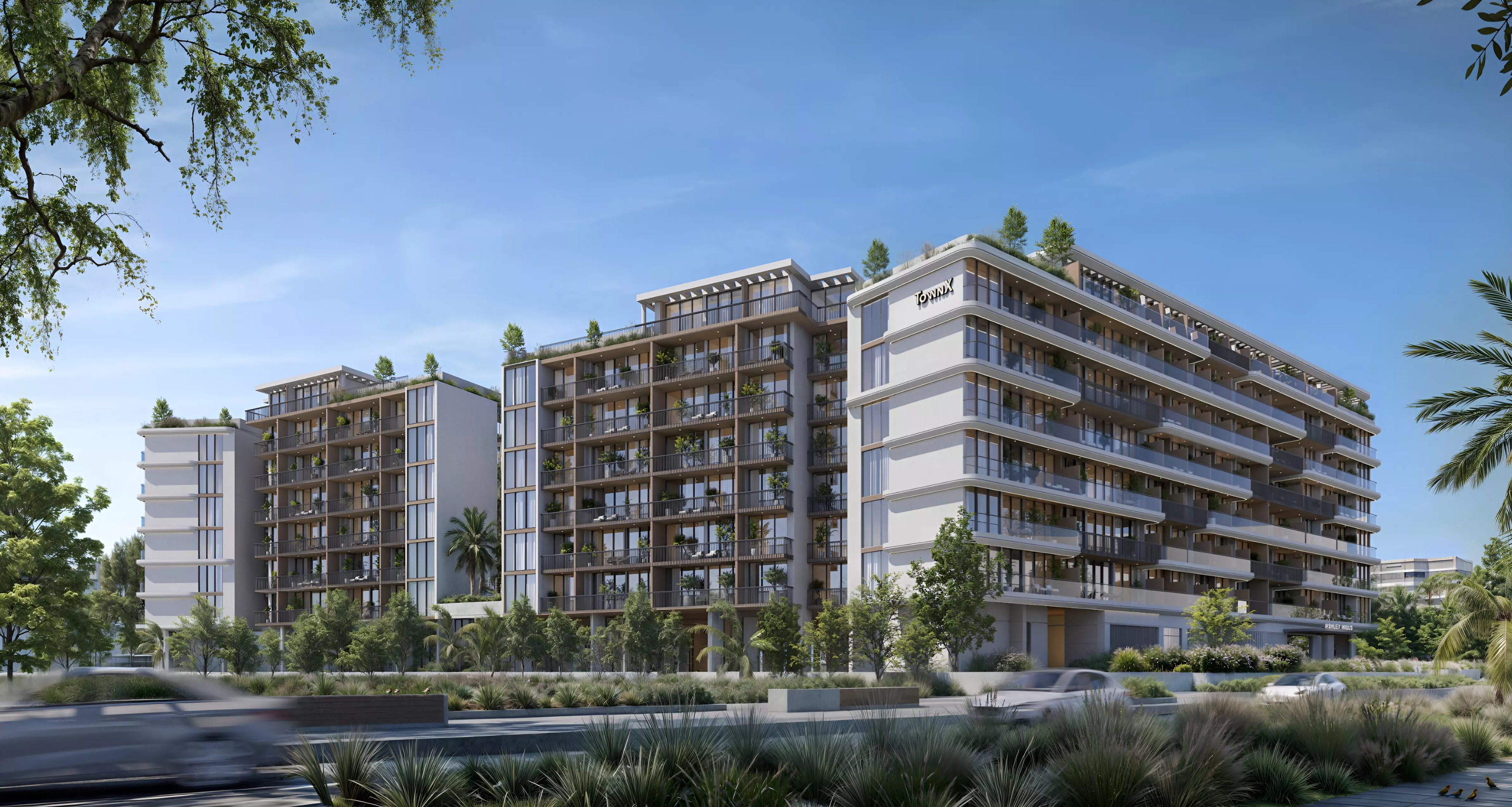 Impressie van Ashley Hills, appartementen van Townx Real Estate Development in Arjan, Dubai