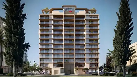 Impressie van Coventry Gardens 2 at Dubailand, appartementen van GFS Developers in Dubai Land Residence Complex, Dubai
