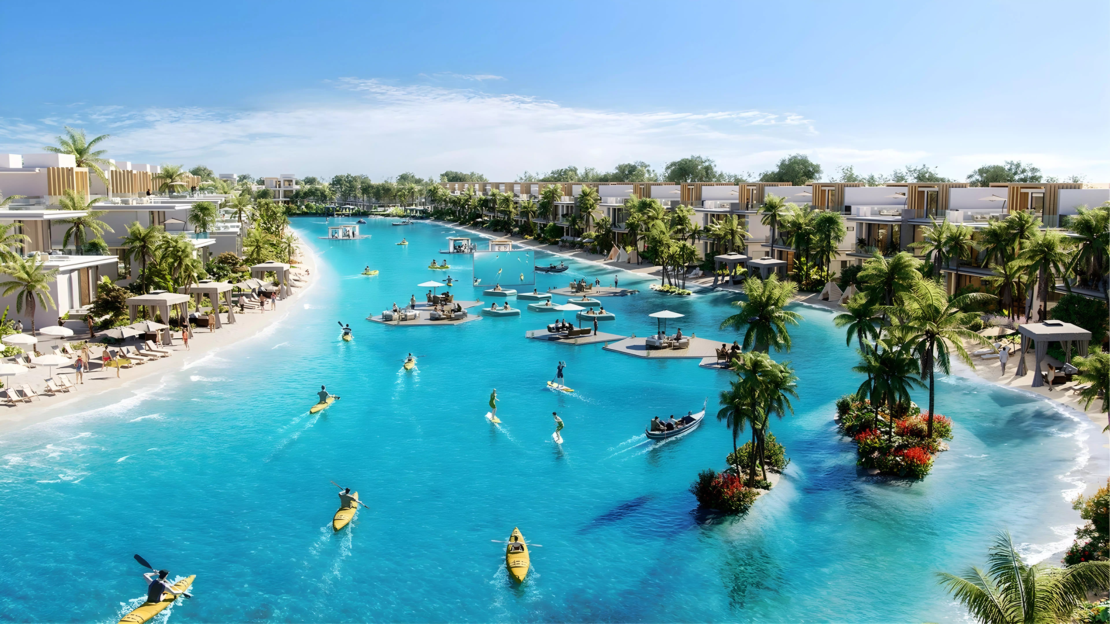 Impressie van Barbados, woningen van Damac Properties in Damac Islands 2, Dubai