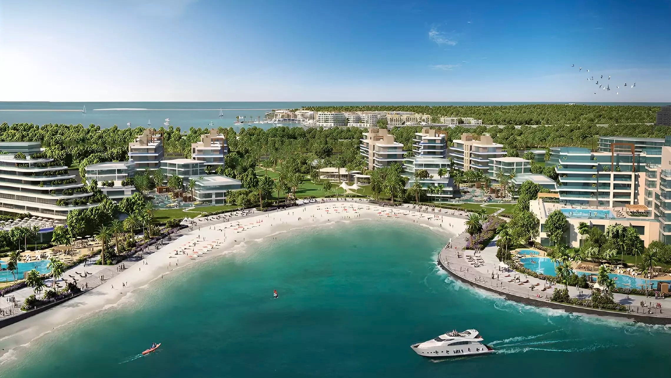 Impressie van Azizi Wasl, woningen van Azizi Developments in Dubai Islands, Dubai