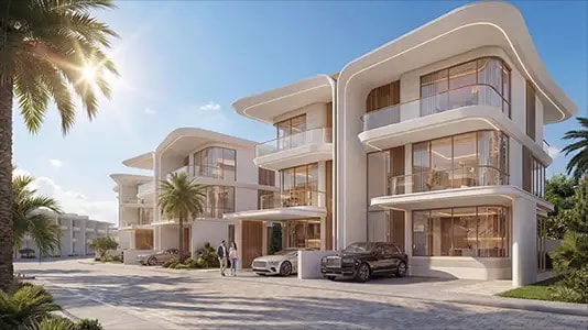 Impressie van Greenz by Danube, woningen van Danube Properties in Academic City, Dubai