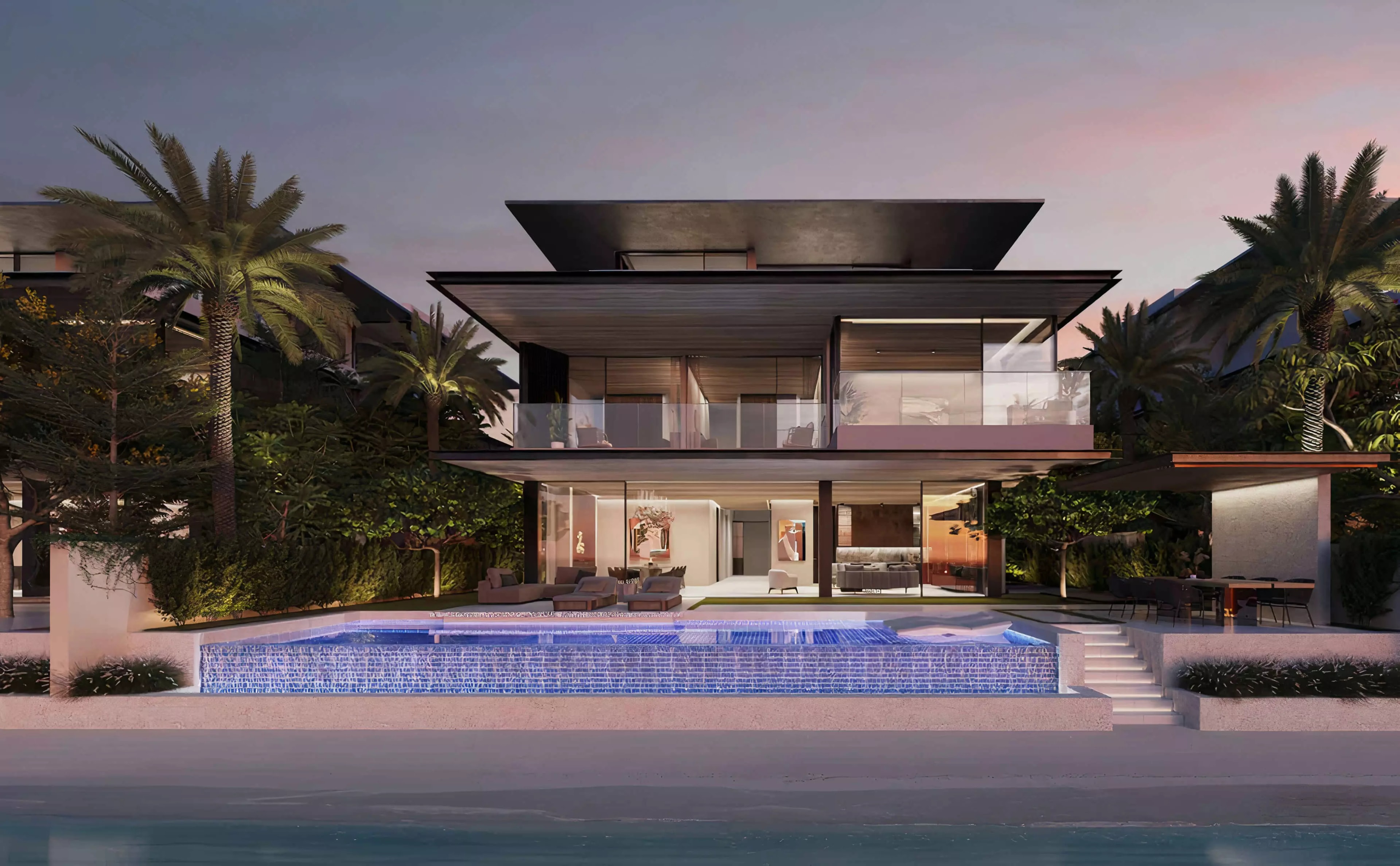 Impressie van Palm Jebel Ali Frond K, villa's van Nakheel in Palm Jebel Ali, Dubai