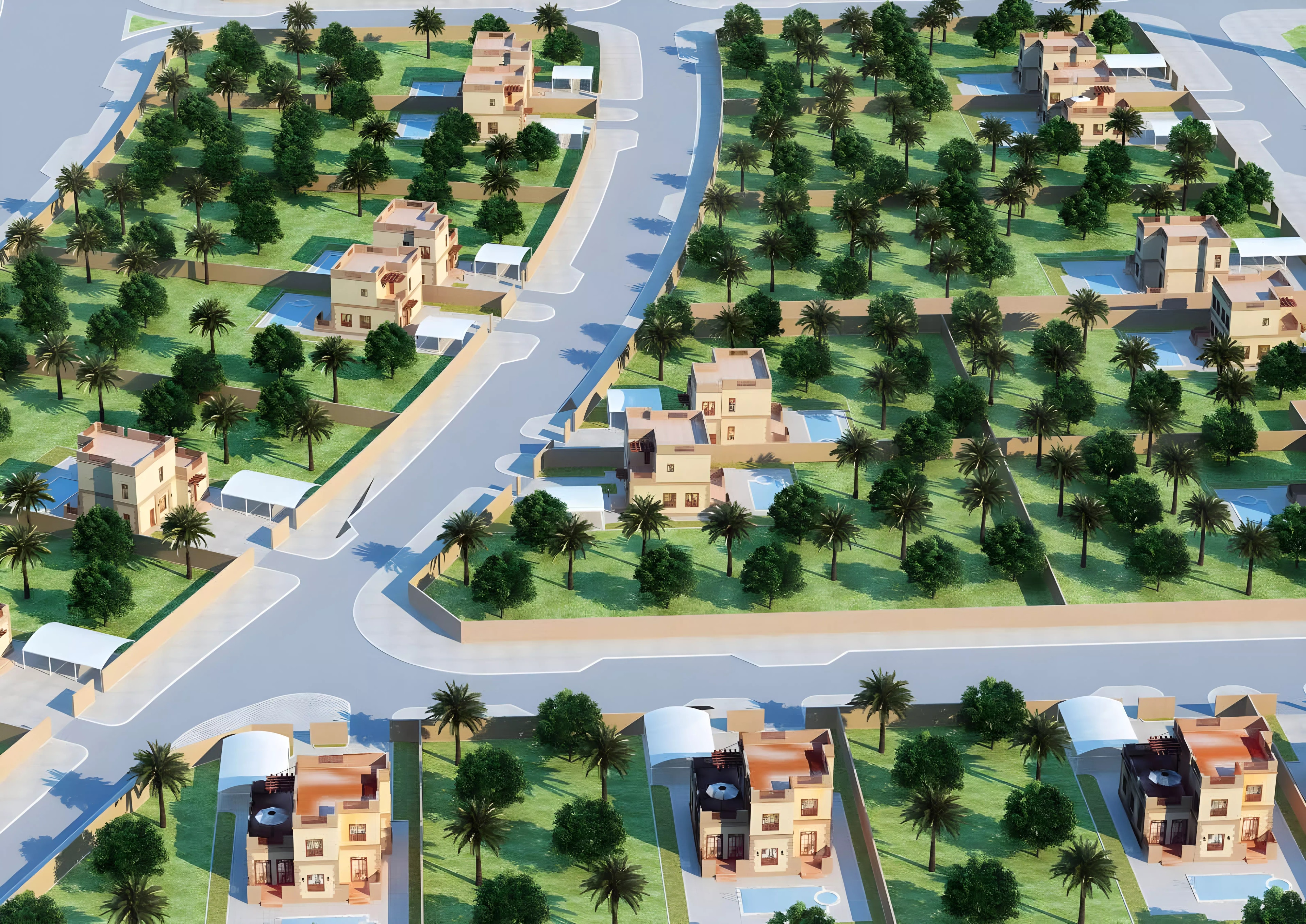 Impressie van Telal Al Salam 2, villa's van ARABIAN HILLS INVESTMENT AND REAL ESTATE DEVELOPMENT in Dubai, Dubai