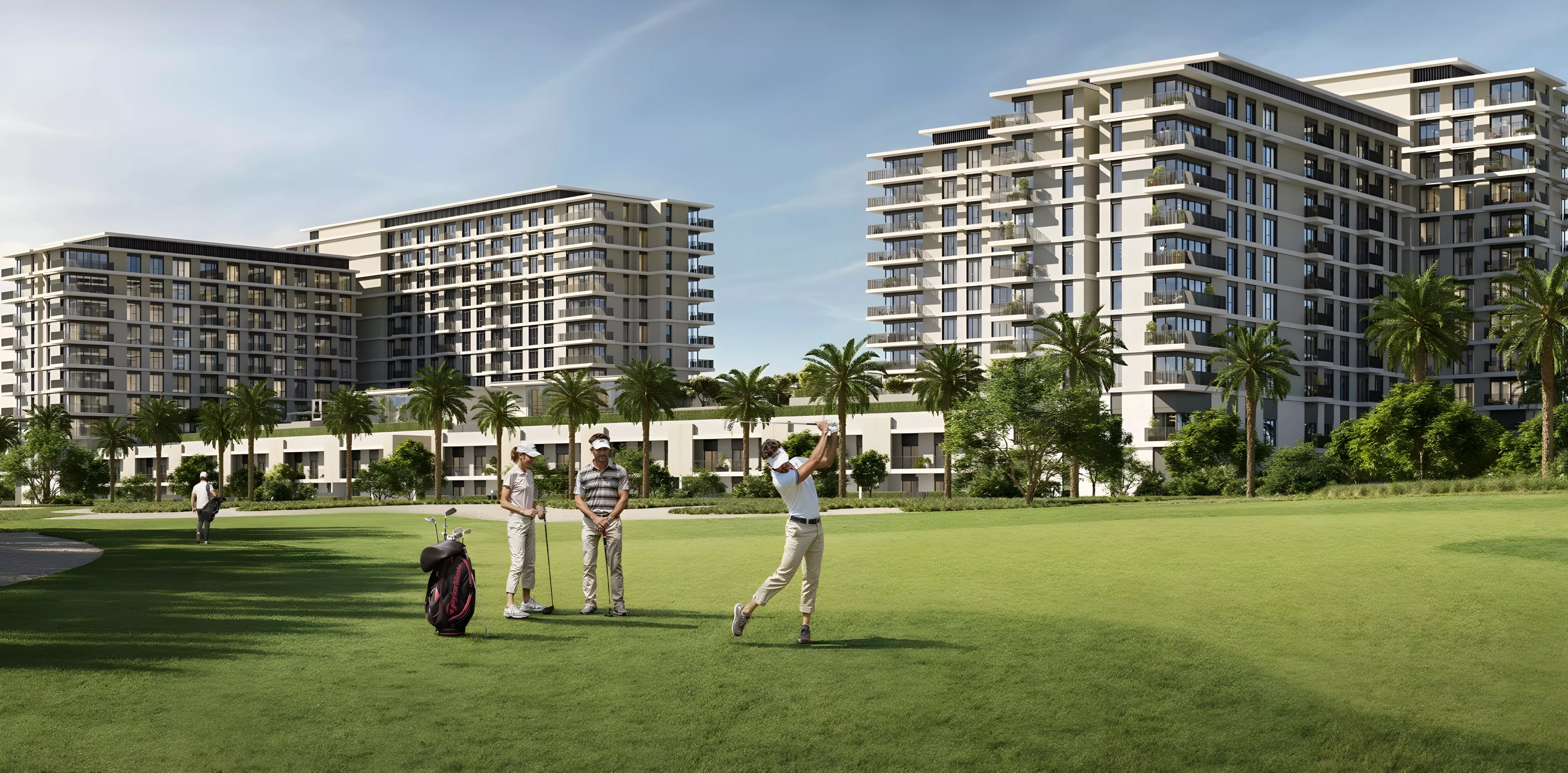 Impressie van Golf Hills, woningen van Emaar Properties in Emaar South, Dubai