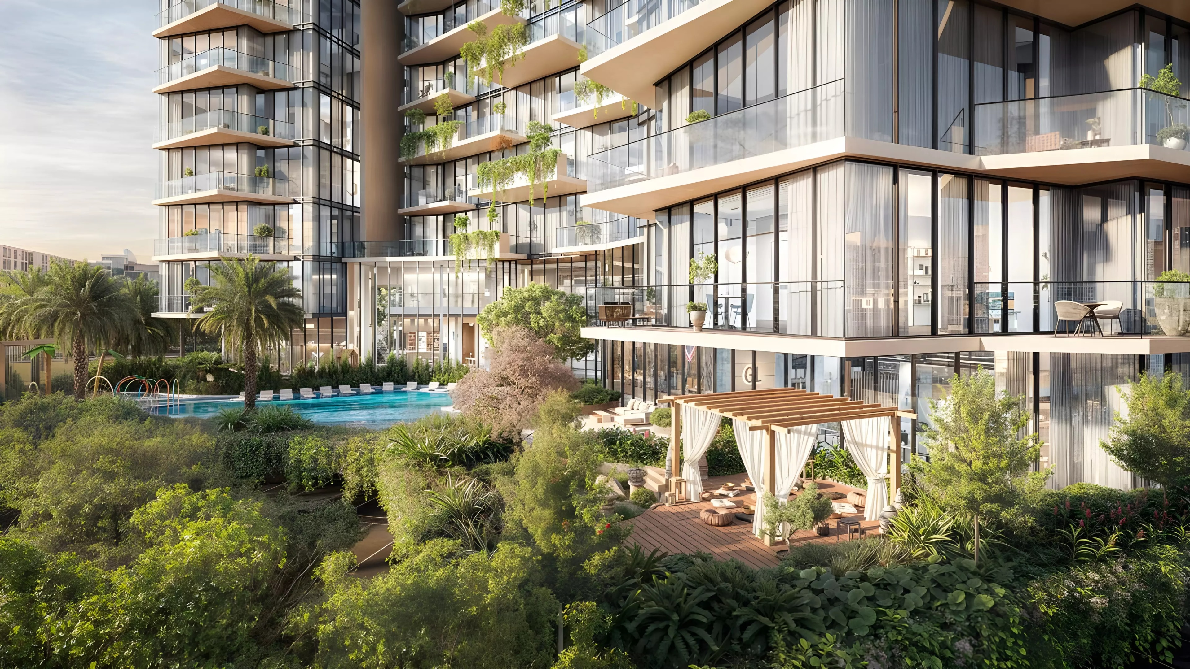 Impressie van Art House Hills By Adaan And Tuscany, appartementen van Adaan and Tuscany in Arjan, Dubai