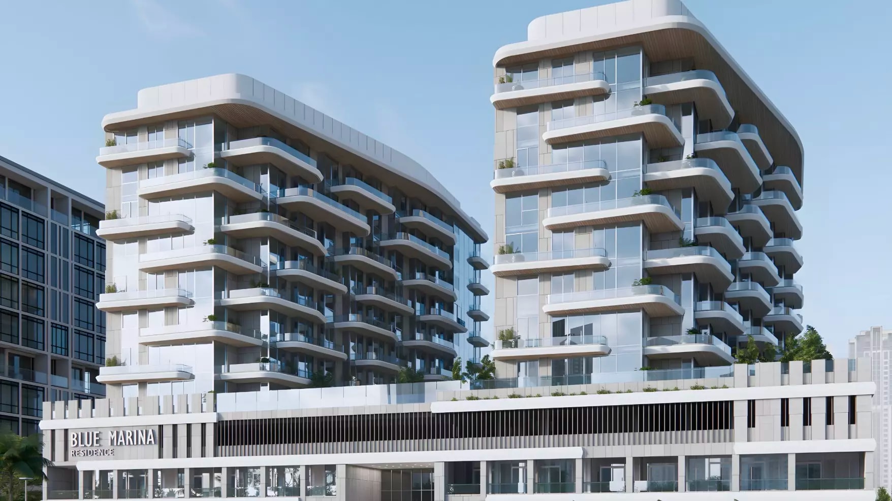 Impressie van Blue Marina Residence, woningen van Shakirov Developments in Dubai Islands, Dubai