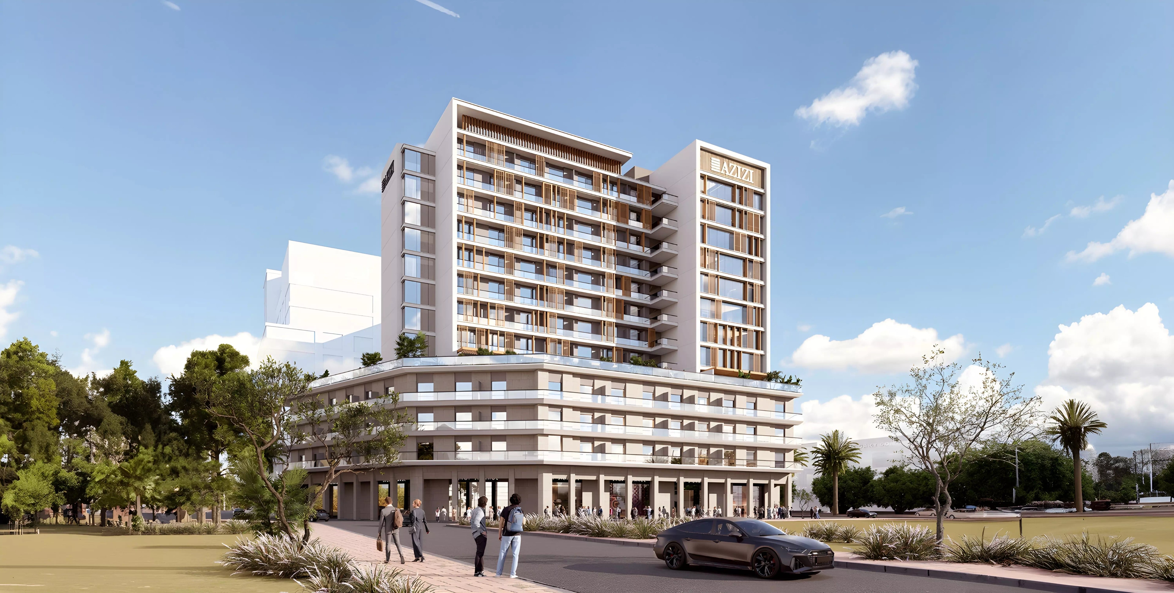 Impressie van Azizi Lina, appartementen van Azizi Developments in Downtown Jebel Ali, Dubai