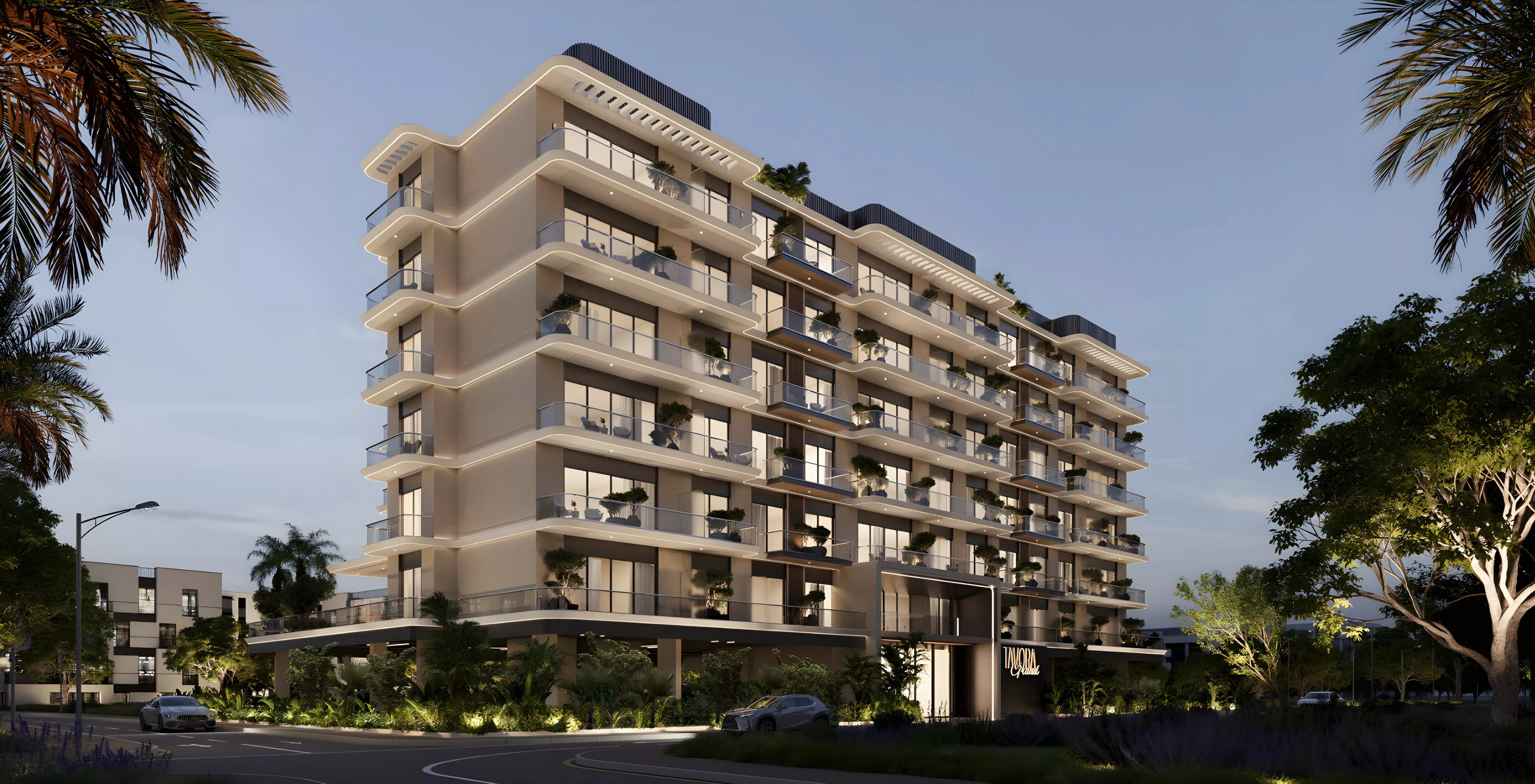 Impressie van Tavora Grand, appartementen van JHK Developments in Al Warsan, Dubai