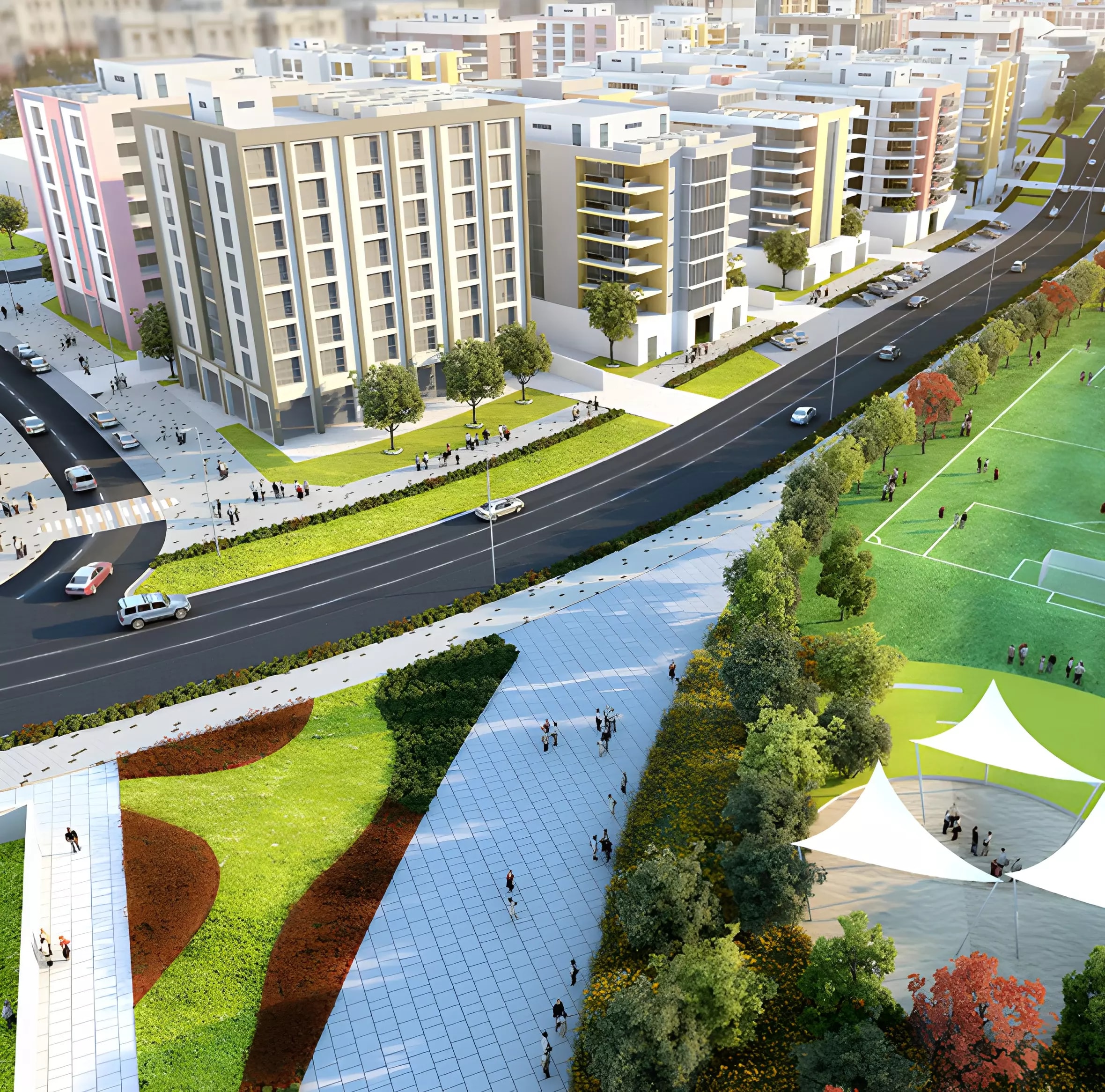 Impressie van Ayami Residence, appartementen van Ayat Development in International City, Dubai