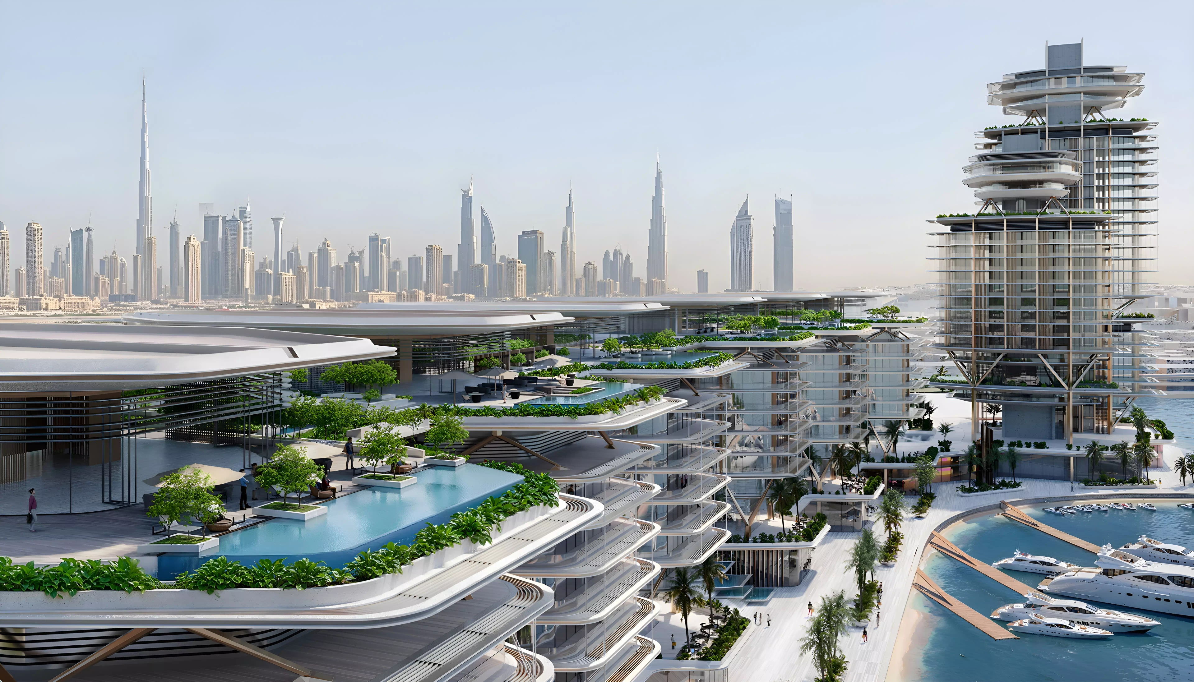 Impressie van Peninsula Dubai Residences - Tower 1, appartementen van H&H Development in Jumeirah, Dubai
