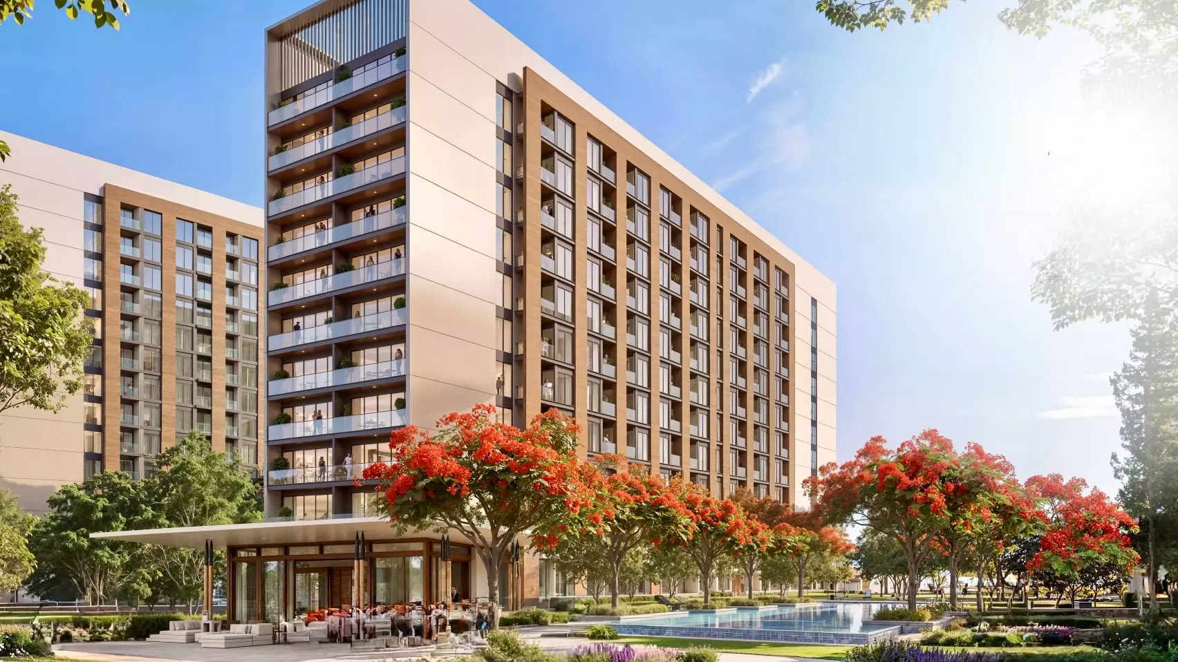 Impressie van The Woods, appartementen van Sobha Realty in Sobha Sanctuary, Dubai