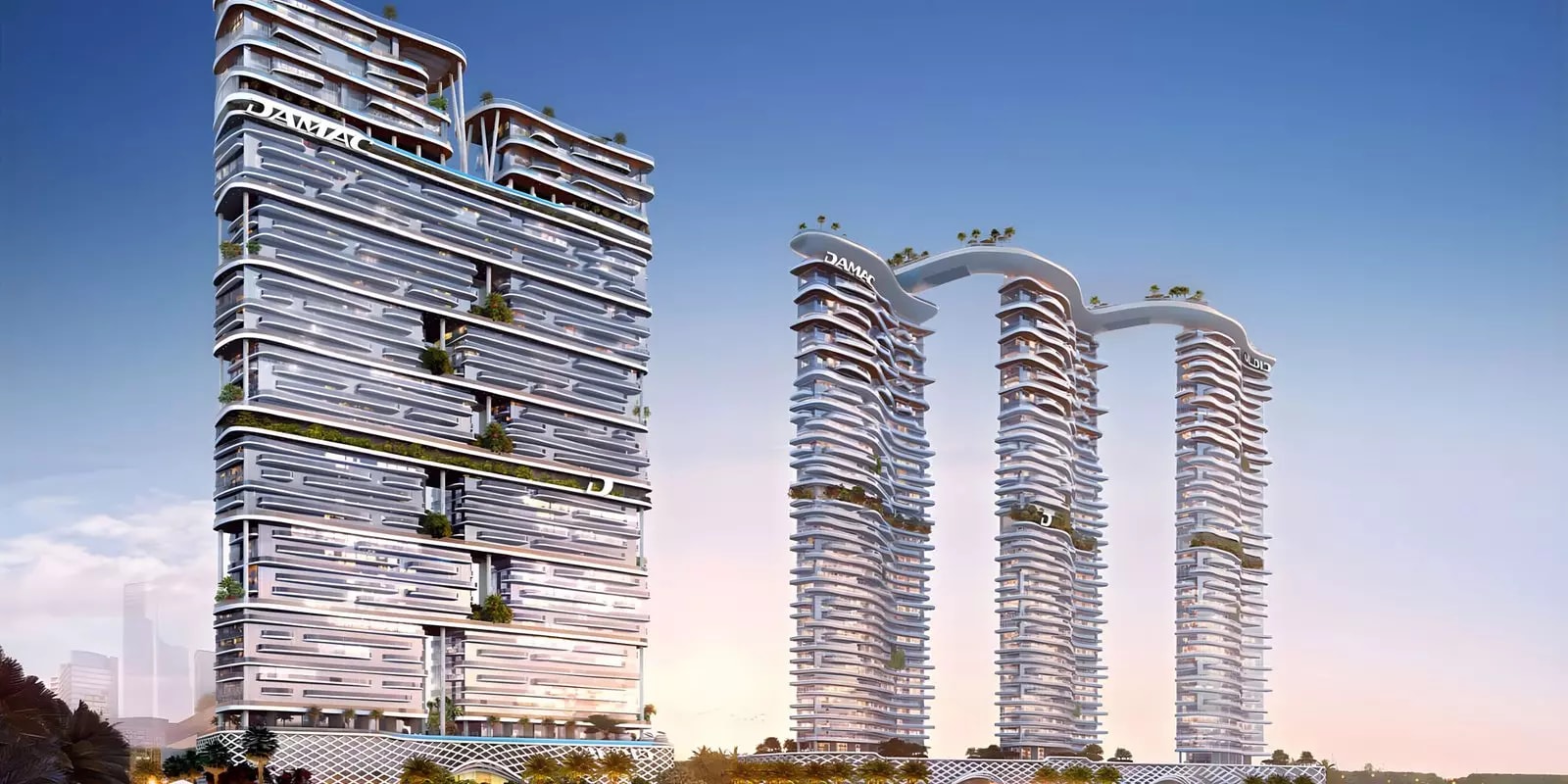 Impressie van Damac Bay 2, woningen van Damac Properties in Dubai Harbour, Dubai