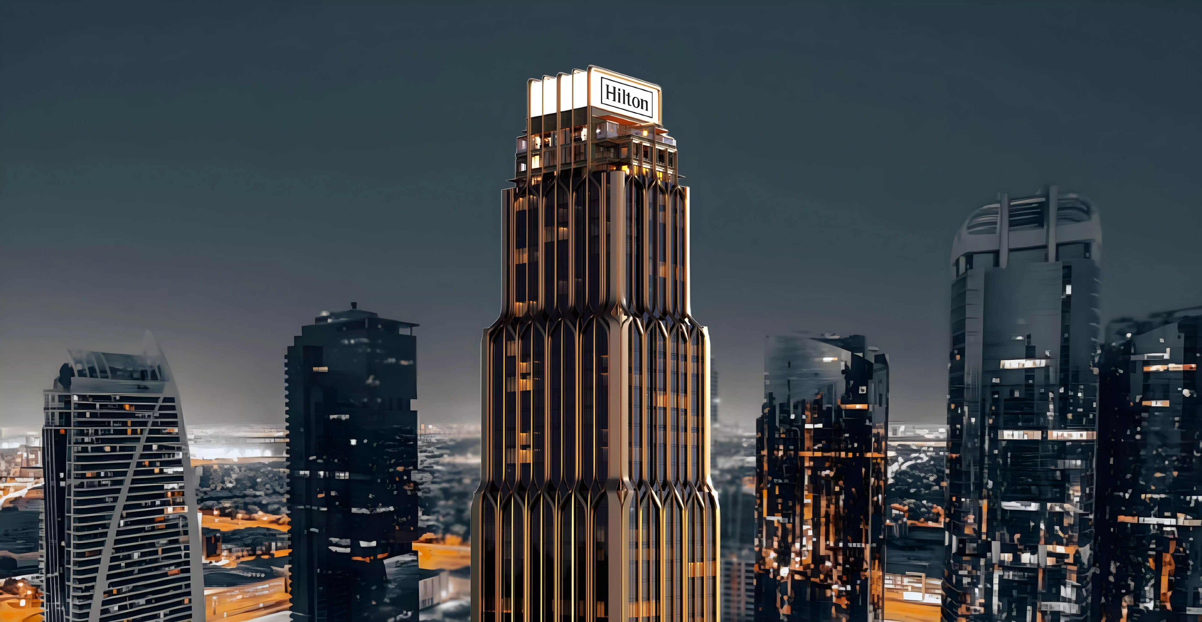 Impressie van Hilton Residences JLT, woningen van Emirates Developments in Jumeirah Lake Towers, Dubai
