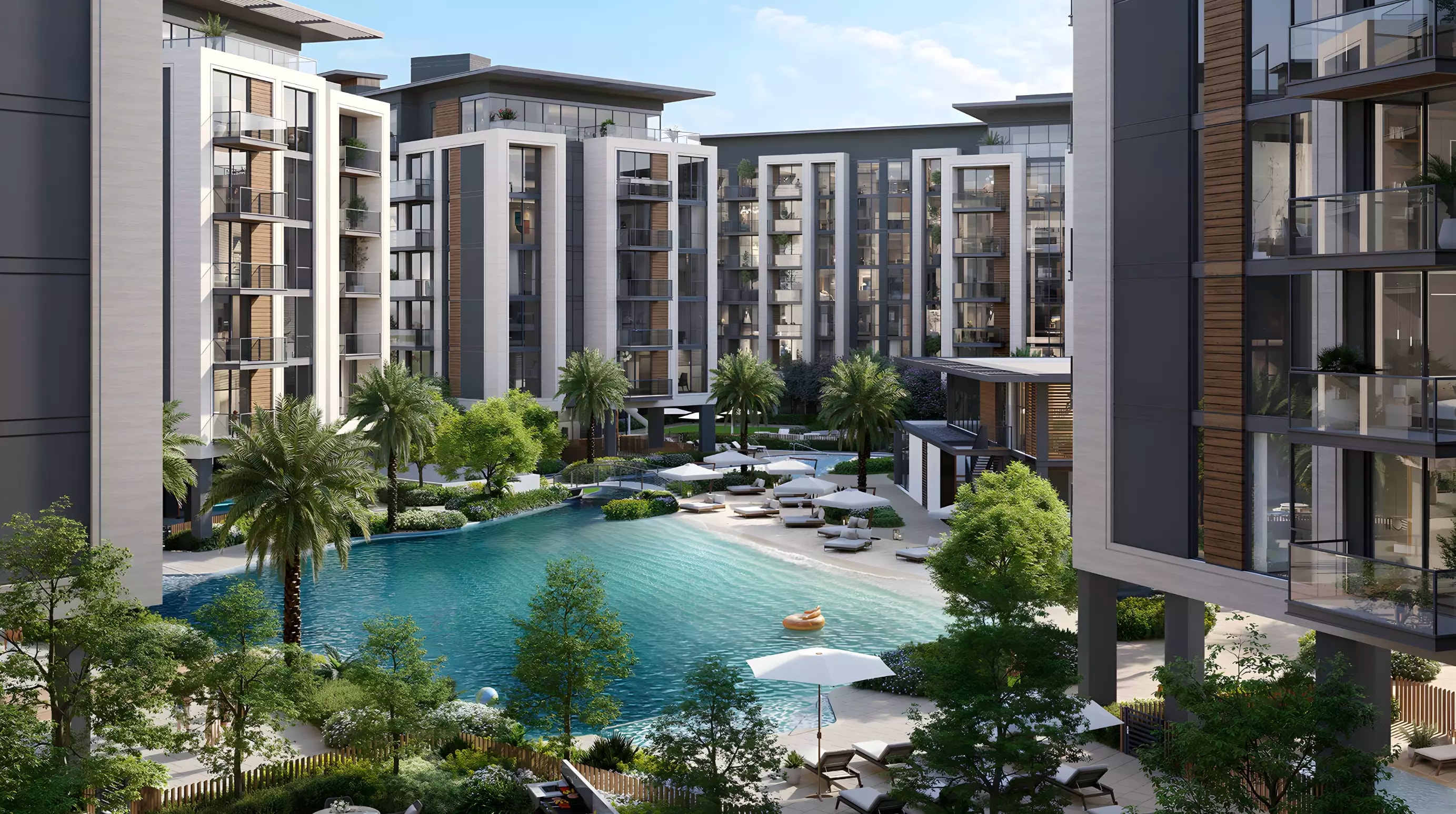 Impressie van Belgravia Gardens Phase 4 By Ellington, appartementen van Ellington in Falcon City of Wonders, Dubai