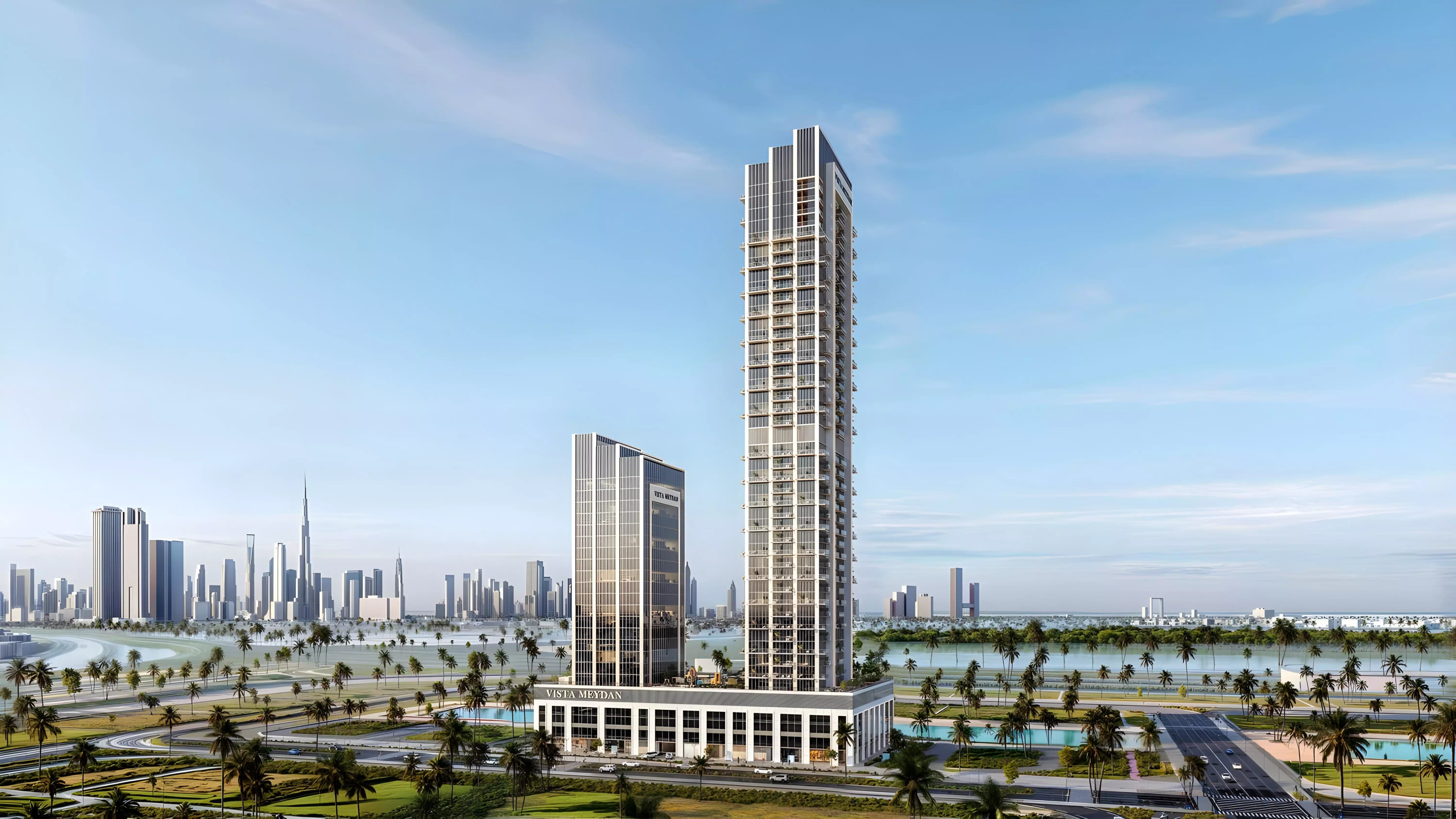 Impressie van Vista Meydan, woningen van Dubai Investment Properties in Bukadra, Dubai