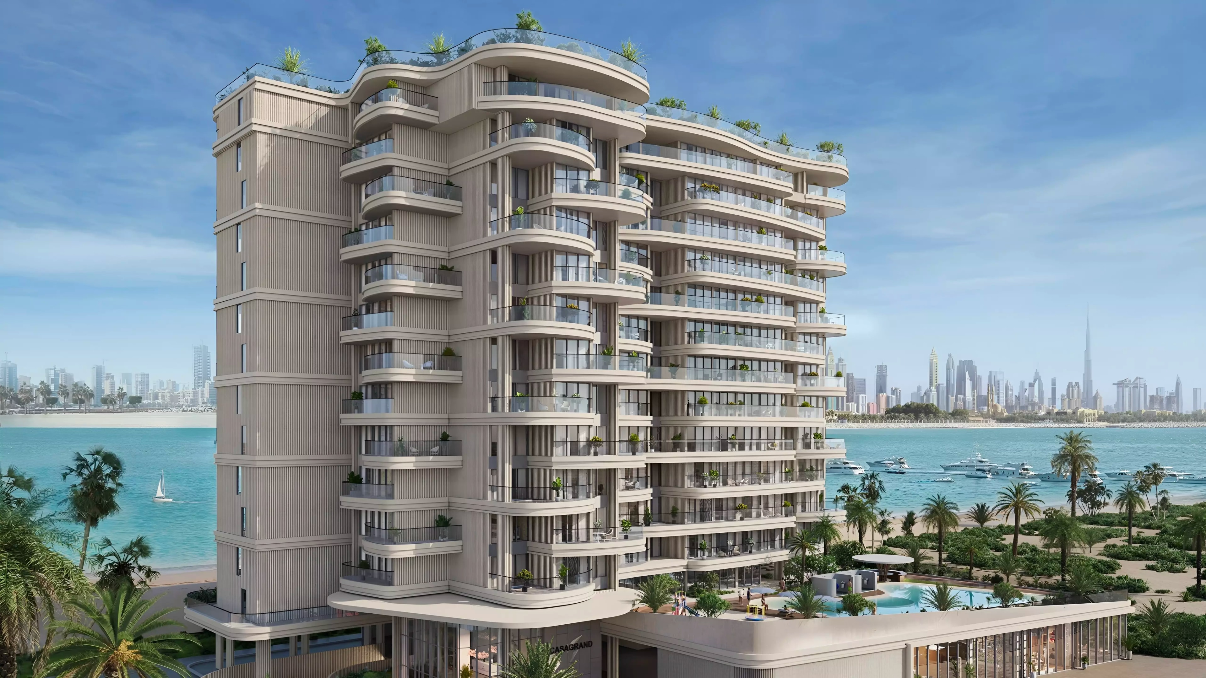 Impressie van Casagrand Seafront Residences, appartementen van Casagrand Developers in Dubai Islands, Dubai
