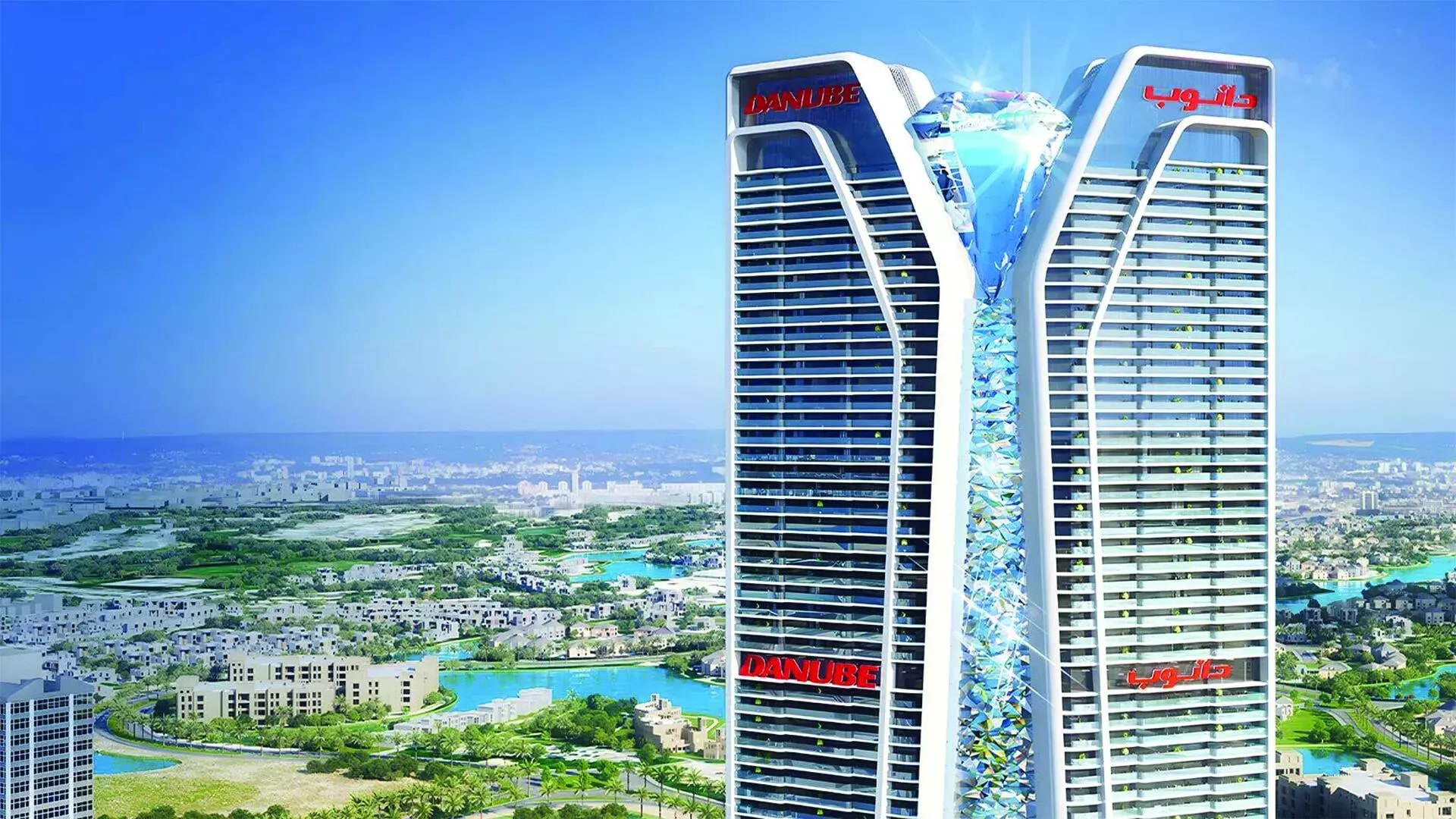 Impressie van Diamondz, appartementen van Danube Properties in Jumeirah Lake Towers, Dubai