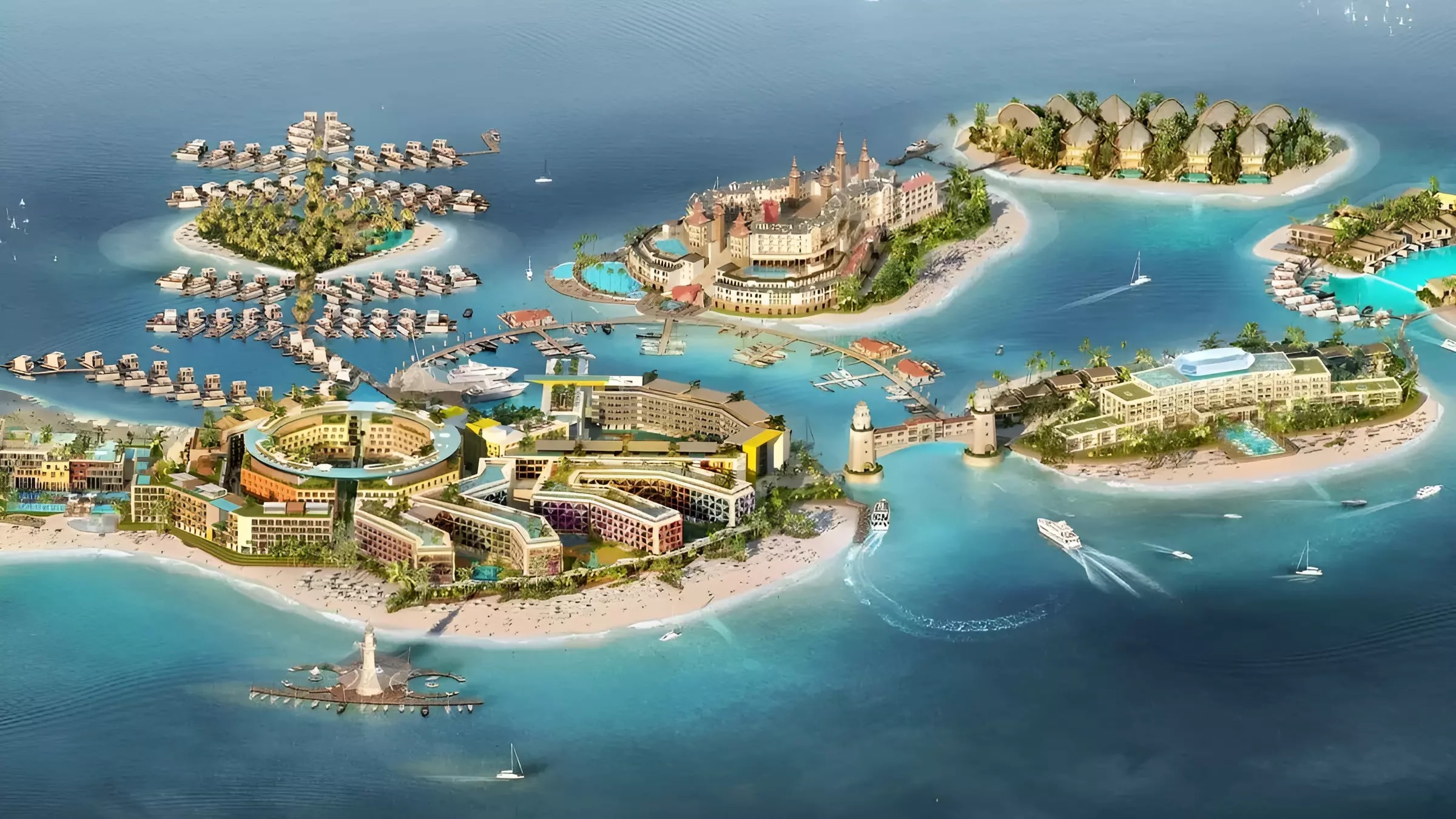 Impressie van Artist Hotel, appartementen van The Heart of Europe in The World Islands, Dubai