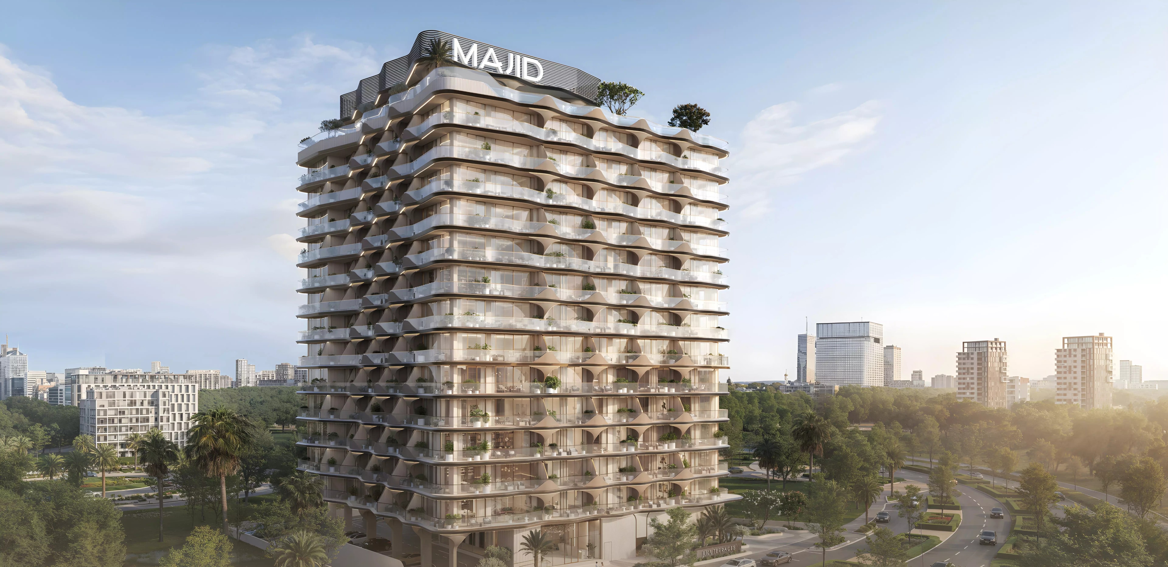 Impressie van Jura Terraces, woningen van Majid Developments in Wadi Al Safa 3, Dubai
