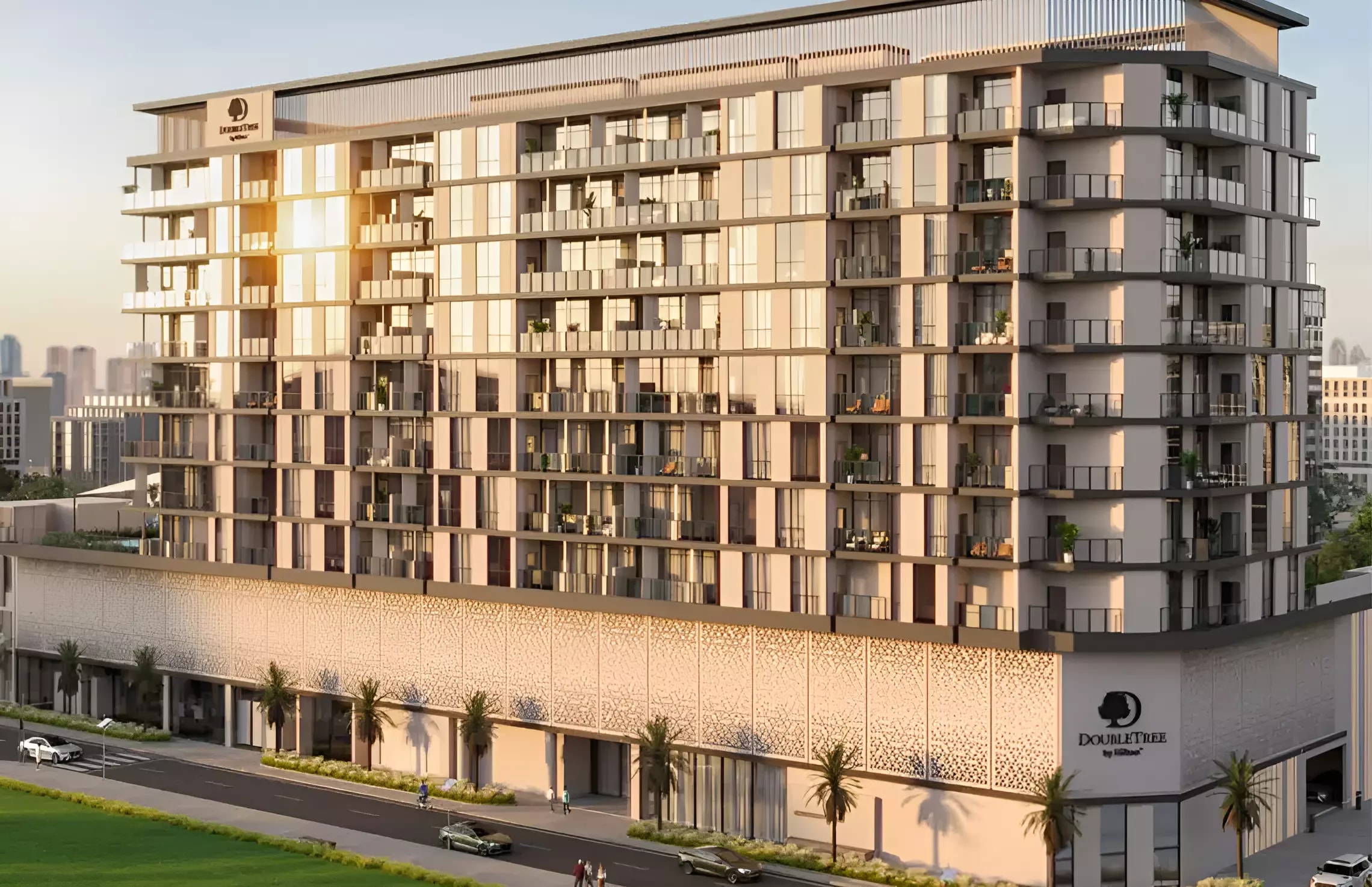 Impressie van Double Tree by Hilton, appartementen van Hilton in Jumeirah Garden City, Dubai