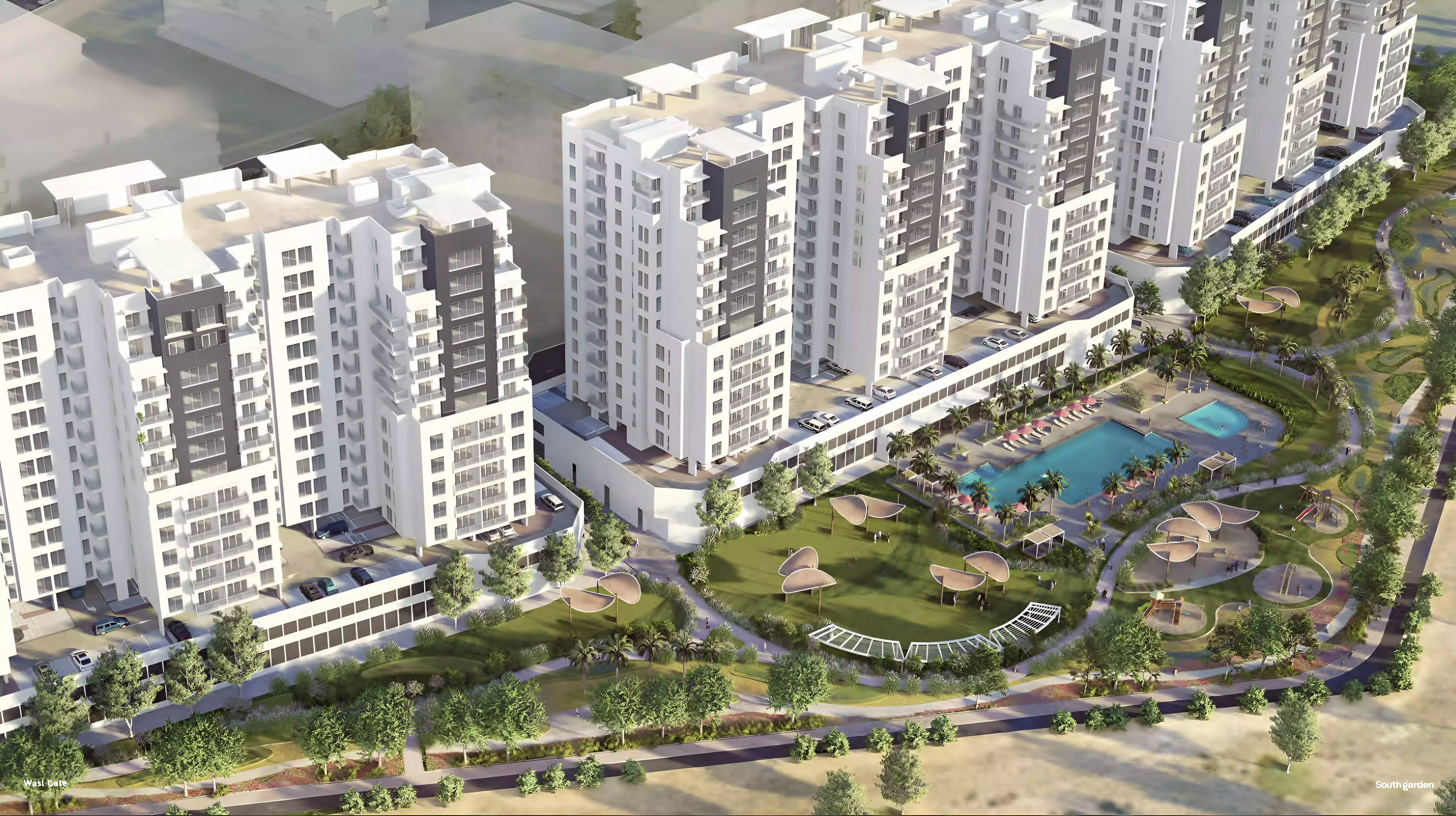 Impressie van South Garden D, appartementen van Wasl Properties in Wasl Gate, Dubai