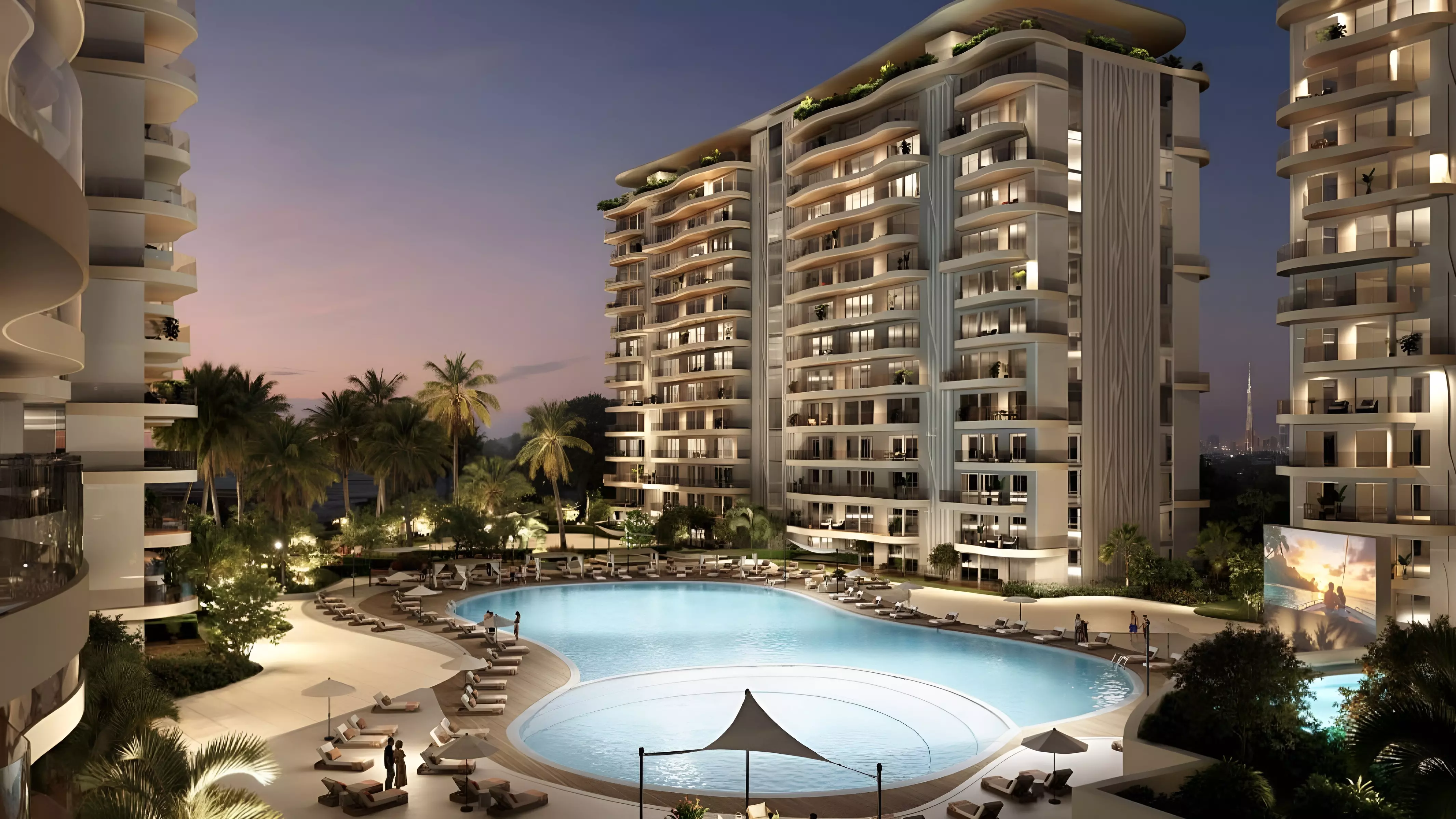 Impressie van Velencia, appartementen van Damac Properties in Damac Lagoons, Dubai