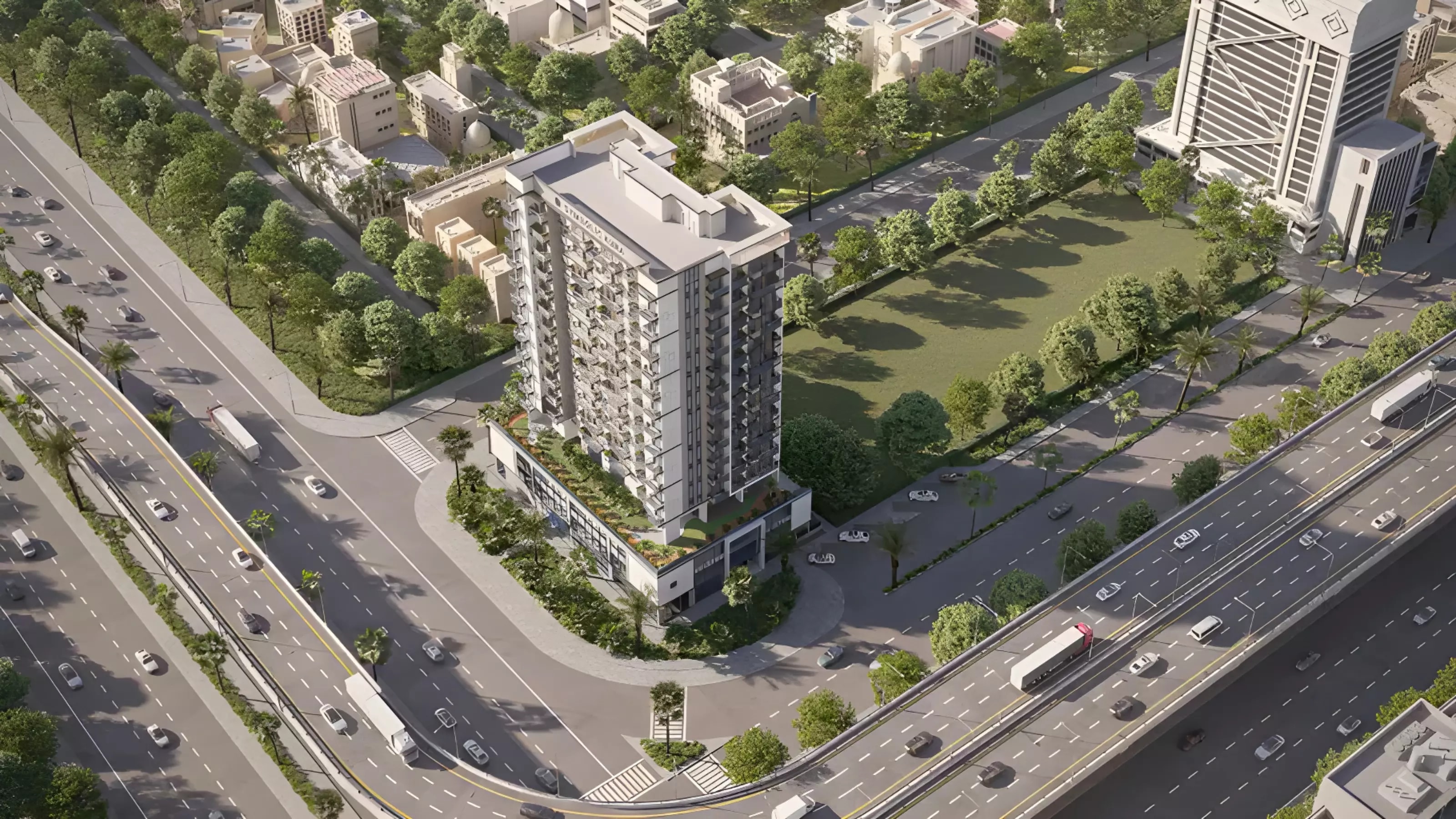 Impressie van Symbolic Zen Residences, appartementen van Moizziyah Developers in Al Furjan, Dubai
