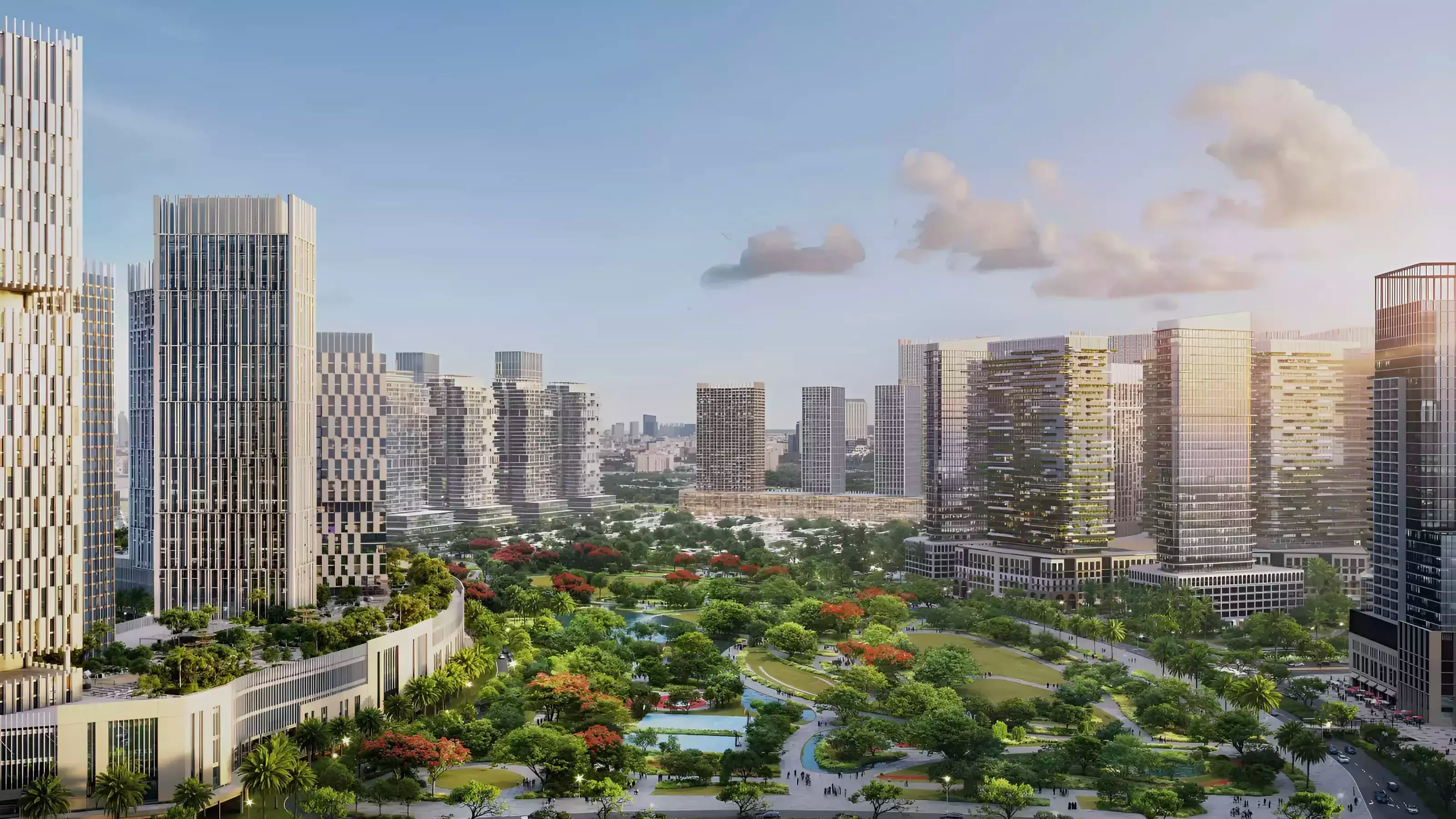 Impressie van Azizi Milan 51, woningen van Azizi Developments in City of Arabia, Dubai