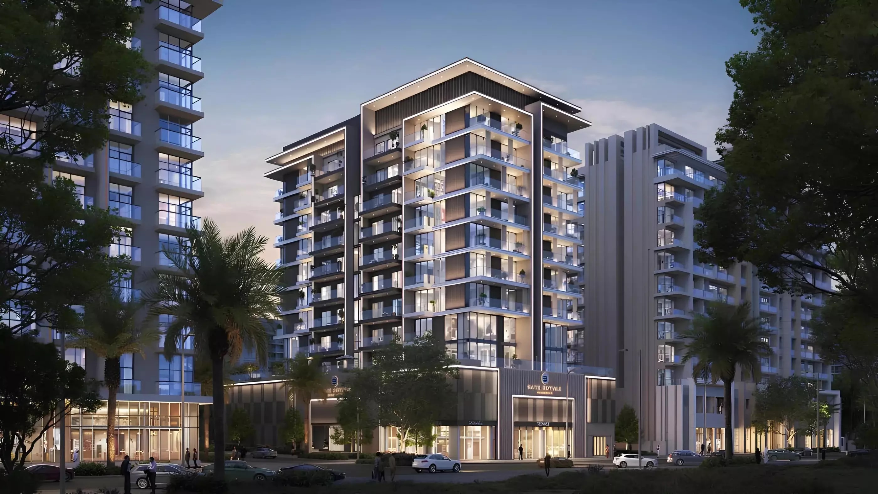 Impressie van Gate Royale Residences, woningen van Baron Development in Al Furjan, Dubai